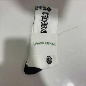 Chrome Heart Socks | Black/White | Brand New